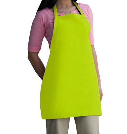 Mid Length Bib Aprons in Lime Green